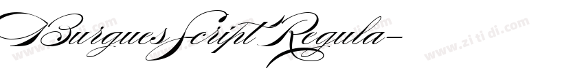 BurguesScript Regula字体转换